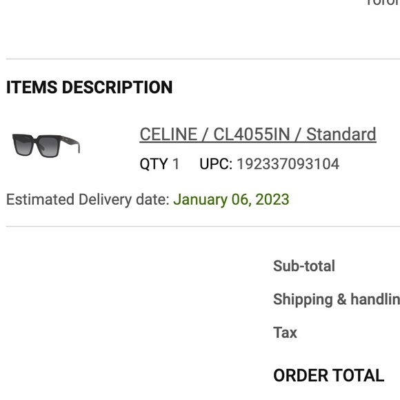 Celine CL4055IN sunglasses - Brand new authentic - Picture 10 of 10